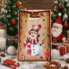 Christmas Gift Bag Happy 2026 New Year Gift Candy Plastic Bag Laser Printing Christmas Package Decoration Xmas Navidad Bag