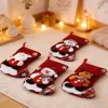 Christmas Stocking Gift Bag Santa Sack For Xmas Tree Decorations Home Party Favors Candy Holder Holiday Decor Natal Navidad Set