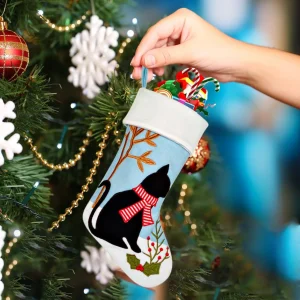Christmas Stockings Pet Theme Rustic Festive Adjustable Ornament Party Favors Stockings For Kids Girl Teen Women Adults Party