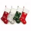 Christmas Tree Decoration Christmas Socks Pendant Ornaments Xmas Gift Bags Children New Year Candy Bag Fireplace Tree Decor