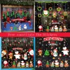Christmas Window Clings PVC Stickers Decoration Santa Claus Xmas Tree Navidad Stocking Pattern Stickers For Home New Year Decals