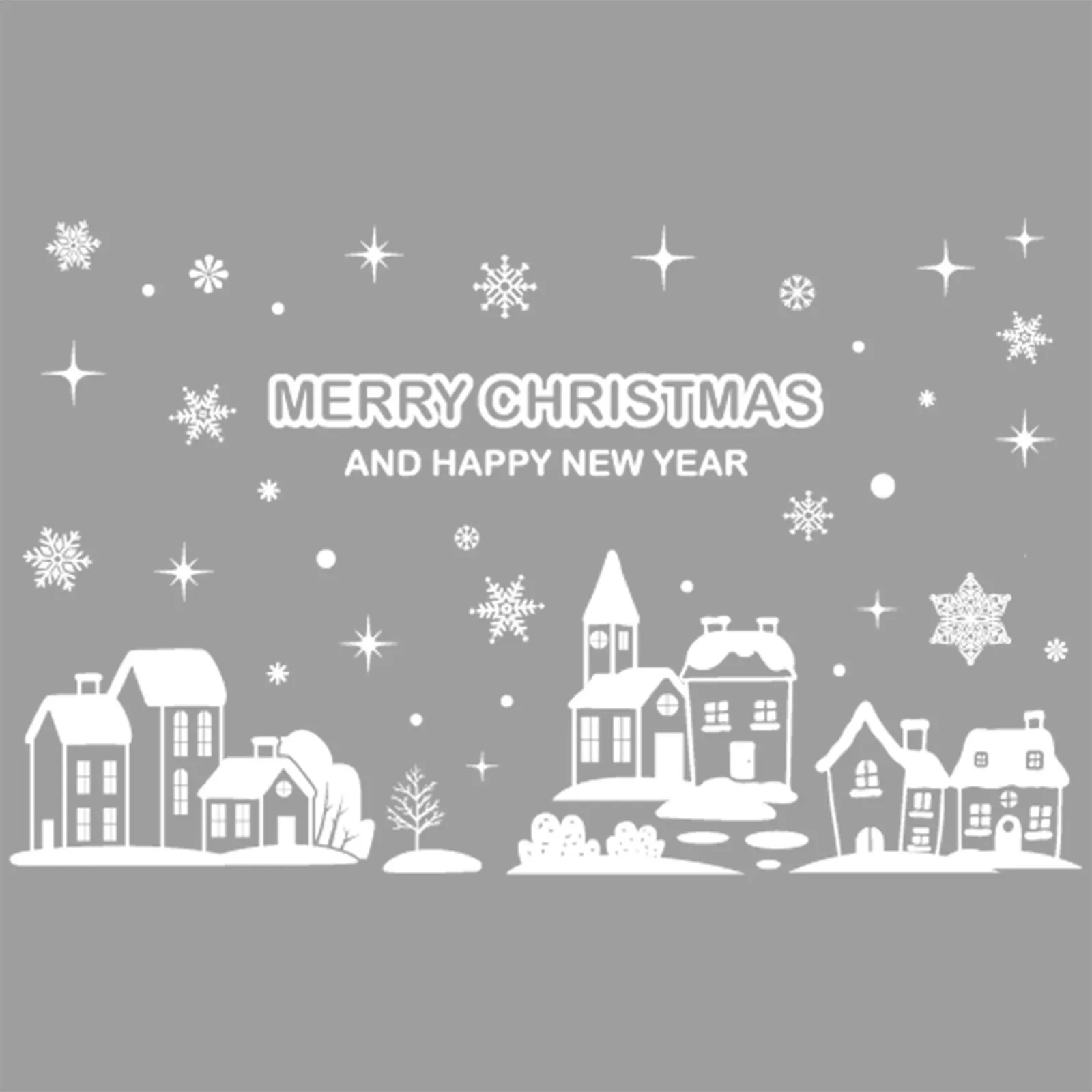 Christmas Window Stickers Christmas Wall Sticker Kids Room Wall Decals Merry Christmas Decorations For Home New Year Stickers - Image 5