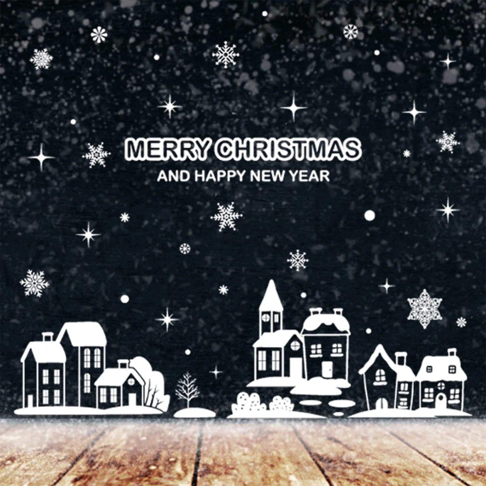 Christmas Window Stickers Christmas Wall Sticker Kids Room Wall Decals Merry Christmas Decorations For Home New Year Stickers - Image 4