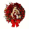 Christmas Wreath Hot Sale Merry Christmas Decoration Wreath Manufacturer Artificial Greenery Christmas Garland Decoration