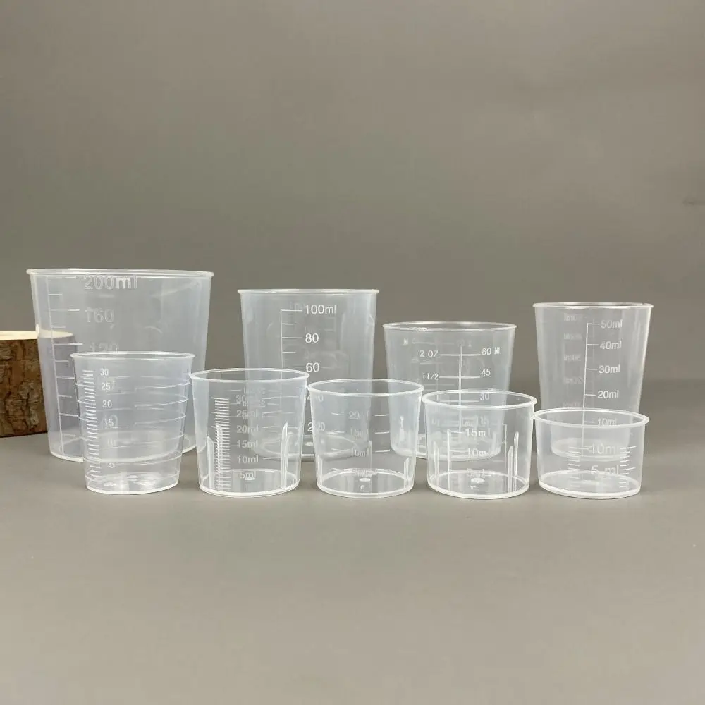 Clear Graduated Measuring Cup Plastic Scale Measuring Jugs Measuring Tools Graduated Laboratory Beaker Kitchen Baking