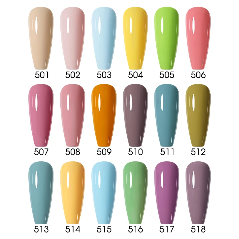 Clou Beaute Gel Nail Polish Neon Brown Royal Blue Red Green Pastal Nude Nail Art Varnishes Gel Lacquer Top Coat UV Gel Nail - Image 5