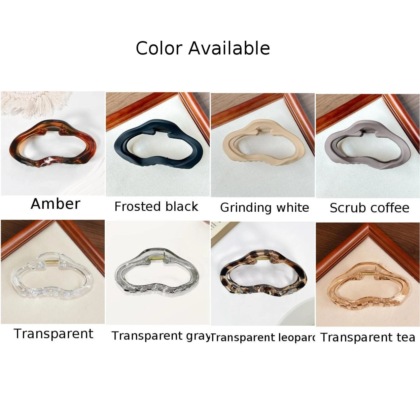 Cloud Hollow Out Claw Clip Transparent Leopard Frosted Large Hair Clamp For Women Girls Elegant Updo Hairs Accessories - Image 5
