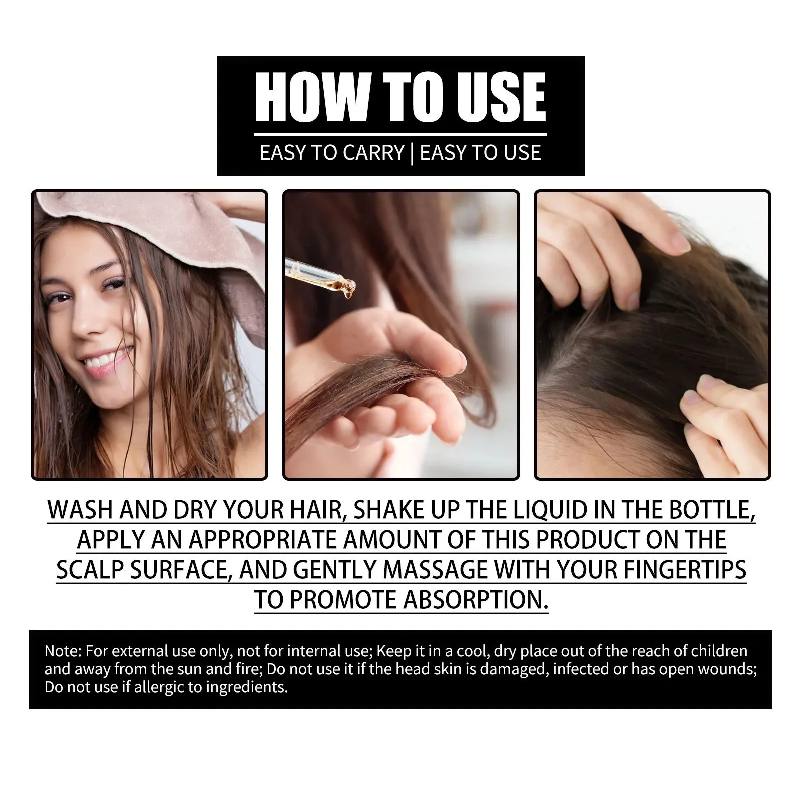 Collagen B7 Vitamin Hair Growth Essential Oil Prevent Hair Loss And Nourish With Essential Oil Scalp Treatment Set For Men Women - Image 6