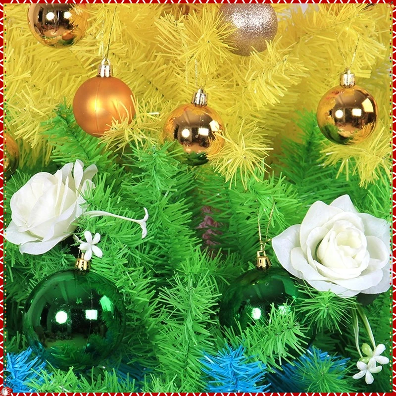 Colorful Artificial Christmas Tree PVC Material Light Luxury Rainbow Christmas Tree 45cm-210cm Christmas Atmosphere Decorations - Image 6