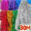 Colorful Strips Christmas Ribbon Garland Xmas Tree Hanging Rattan Tinsel DIY Birthday Wedding New Year Party Decoration Ribbons