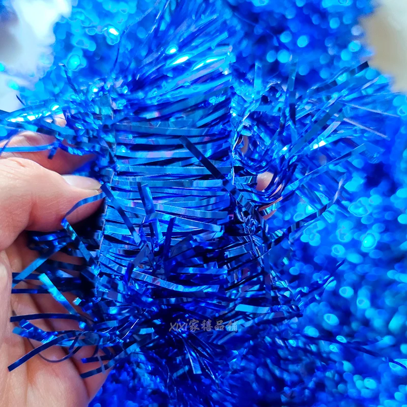 Colorful Strips Christmas Ribbon Garland Xmas Tree Hanging Rattan Tinsel DIY Birthday Wedding New Year Party Decoration Ribbons - Image 4