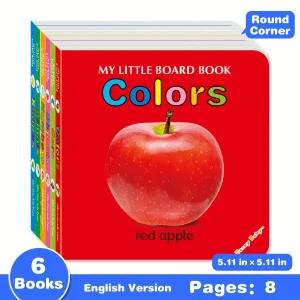 Colorful patterned card book, interactive sensory development gift, bright colors enhance early reading education