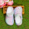 Comfortable Clogs for Children, Slip-On Beach Shoes, Kid's Tie-dye Pattern Mules, Lightweight EVA Garden Shoes, Sandals 168