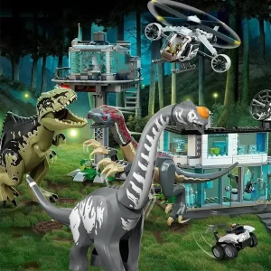 Compatible MOC Sets Dinosaur World Series Building Blocks Giganotosaurus Titanosaurus Tyrannosaurus Children's Park Toys Gift