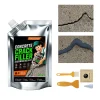 Concrete Crack Filler 17.6OZ Self Leveling Sealant Waterproof Quick Dry Repair Paste Grey Cement for Driveway Floor Basement
