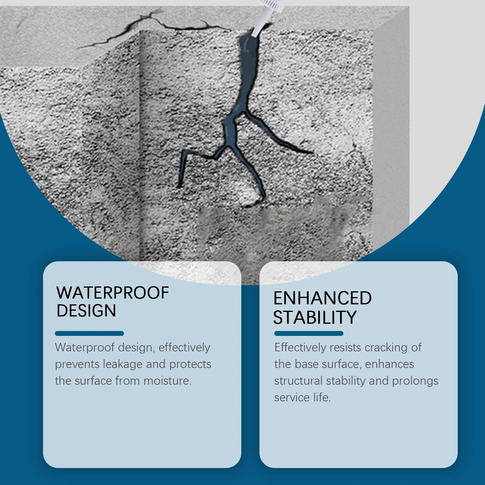Concrete Crack Filling Agent Roof Waterproof Leak Repair Sealant Plugging Material Hardware Glue for Sealing And Repair - Image 5
