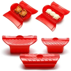 Convenient Silicone Steamer Easy Clean Steam Rack Eco-Friendly Silicone Steam Case Microwavable Food Cooker Cooking Accessories