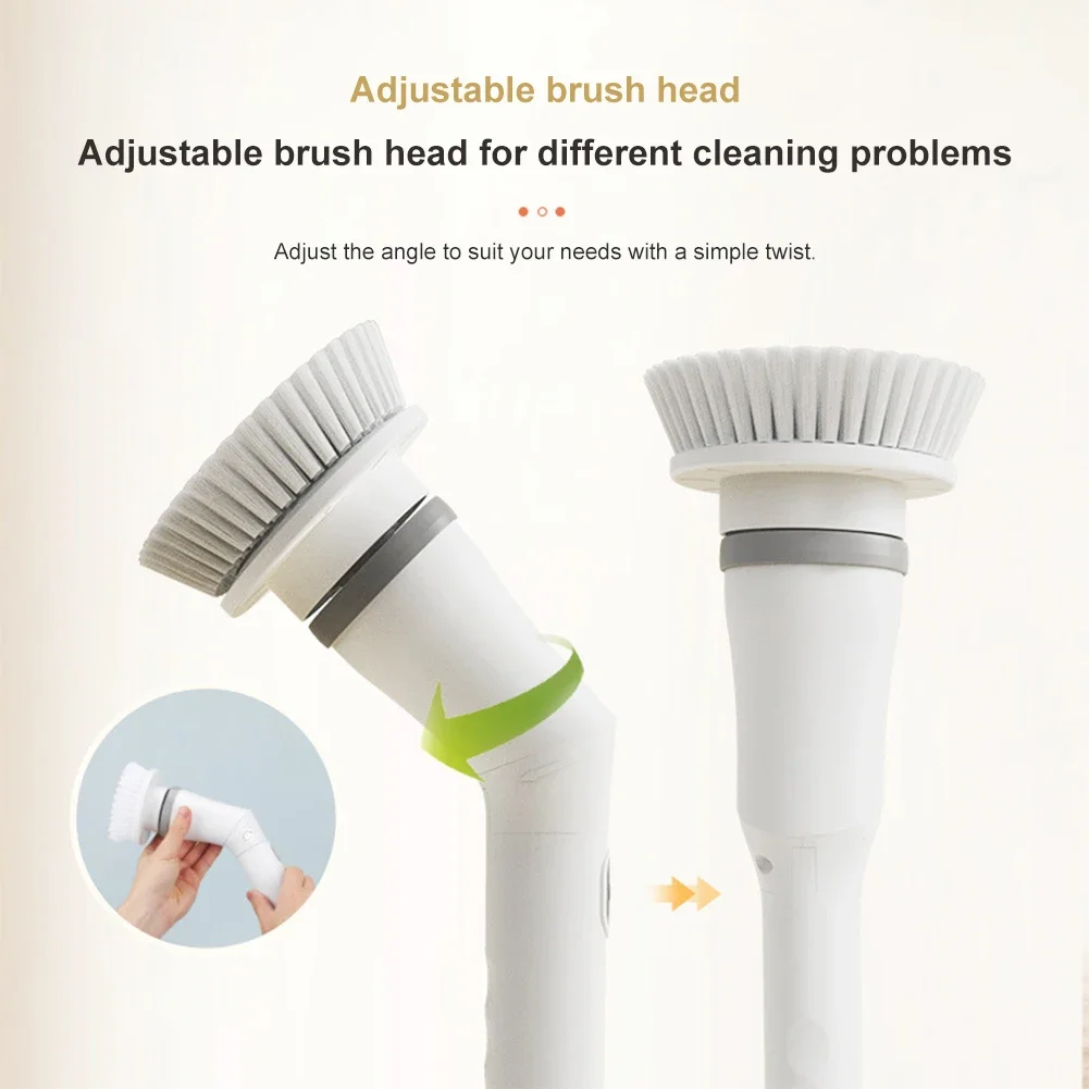 Cordless Cleaning Brush Extension Electric Brush Window Cleaner Scrubber Bathroom Bathtub Toilet Kitchen Cleaning Tool - Image 5