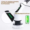 Cordless Multipurpose Electric Spin Scrubber with Extendable Handle for Bathroom Toilet Kitchen Wall Floor Cleaning