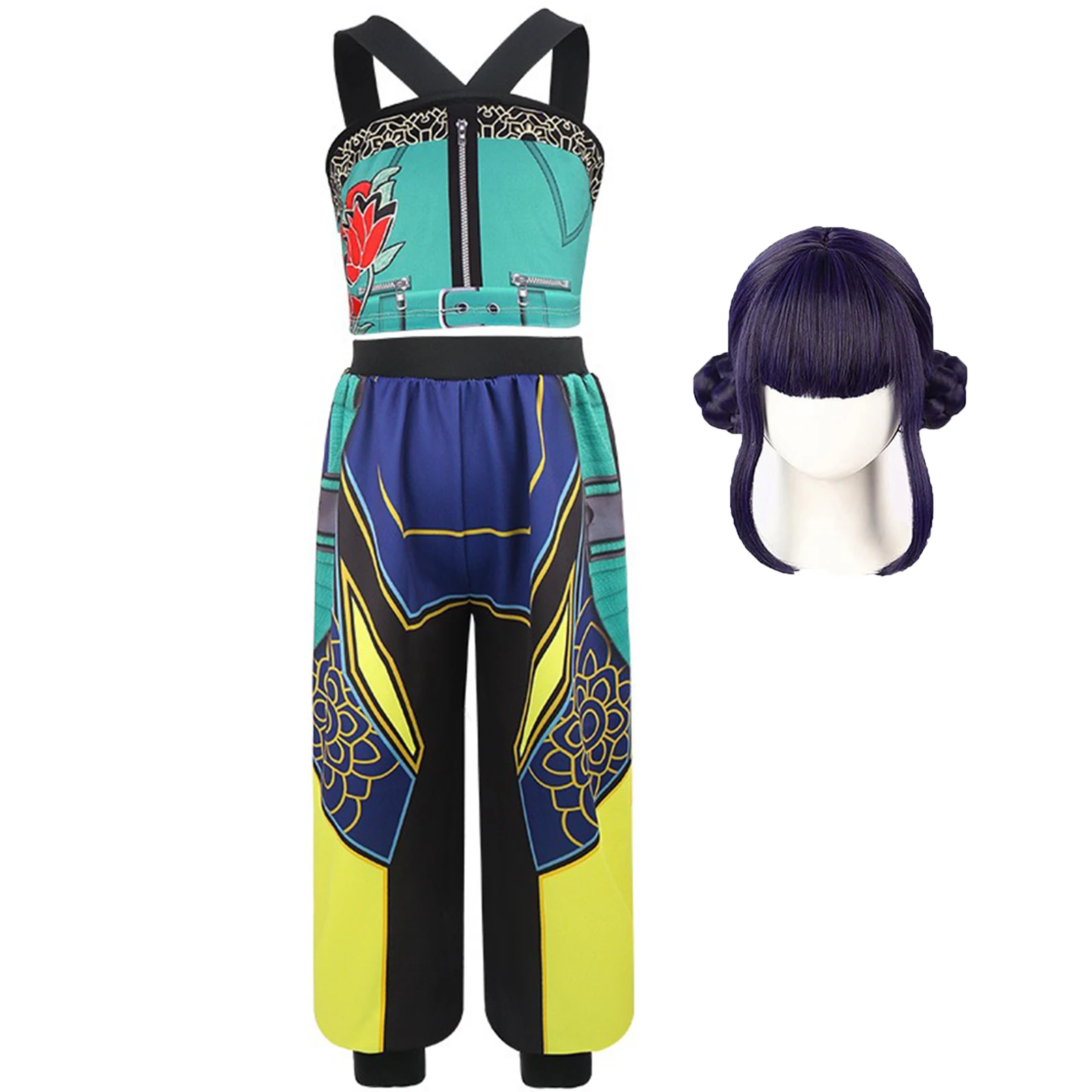 Costume Kids zoey Kpop Singer rumi Cosplay Girls Dress for Birthday Party Halloween Carnival