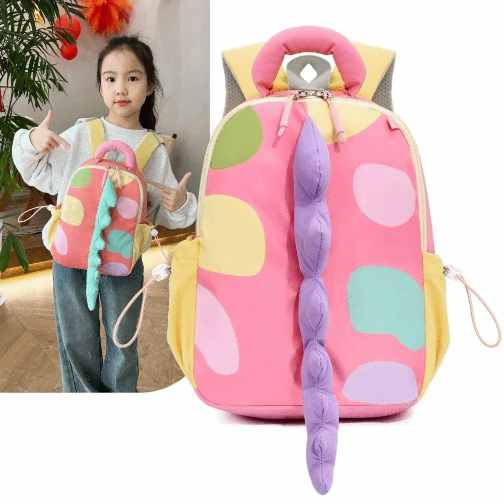 Cute Cartoon Children School Bag Large Capacity Waterproof Dinosaur Backpack Lightweight Anti Scratch Cartoon Backpack - Image 2