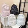 Cute Starry Sky Star Backpack Print Lightweight Nylon Backpack Large Capacity College Style Students School Bag Gift