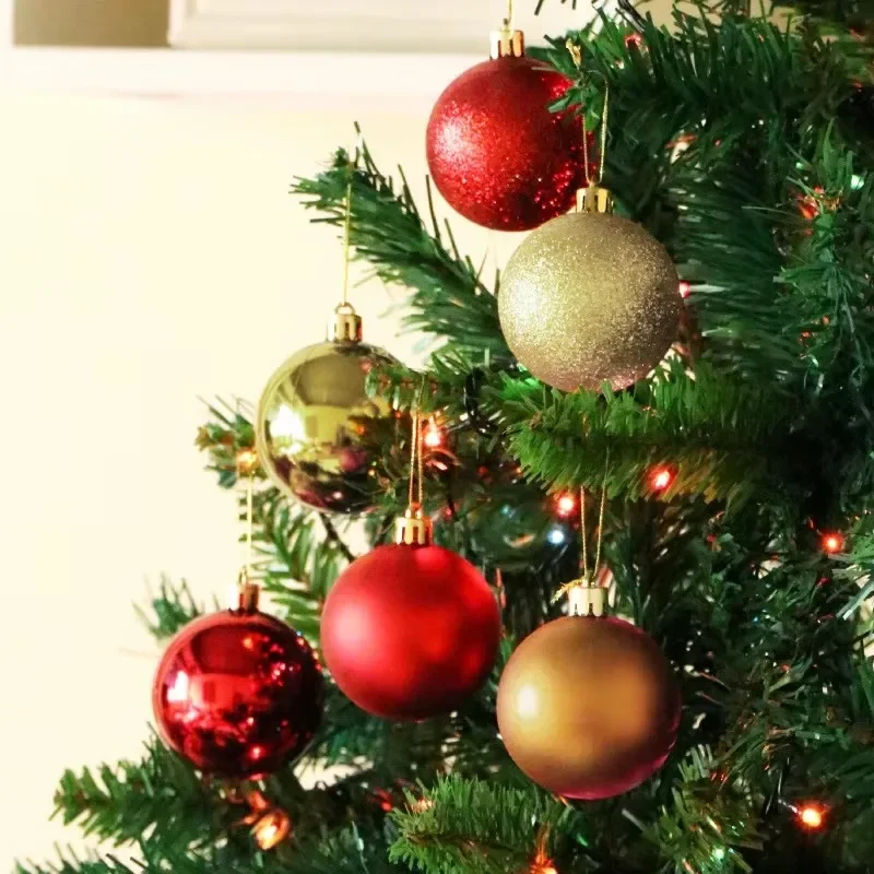 Dia 6/8/10/1215/20cm Shiny Christmas Bauble Ball - Hanging Tree Ornament Decoration for Home Party Wedding Xmas Holiday Decor - Image 3