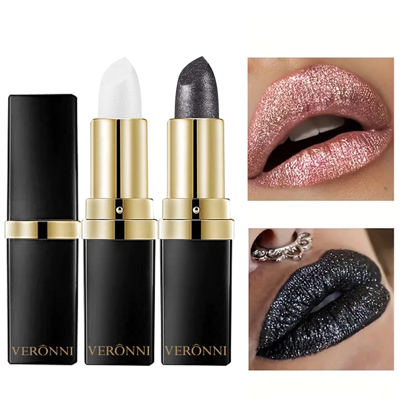 Diamond Shimmering Lipstick Set,High Pigmented Glitter Metallic Lipstick Glitter Lipgloss Lips Makeup Cosmetics Sexy Make Up - Image 3