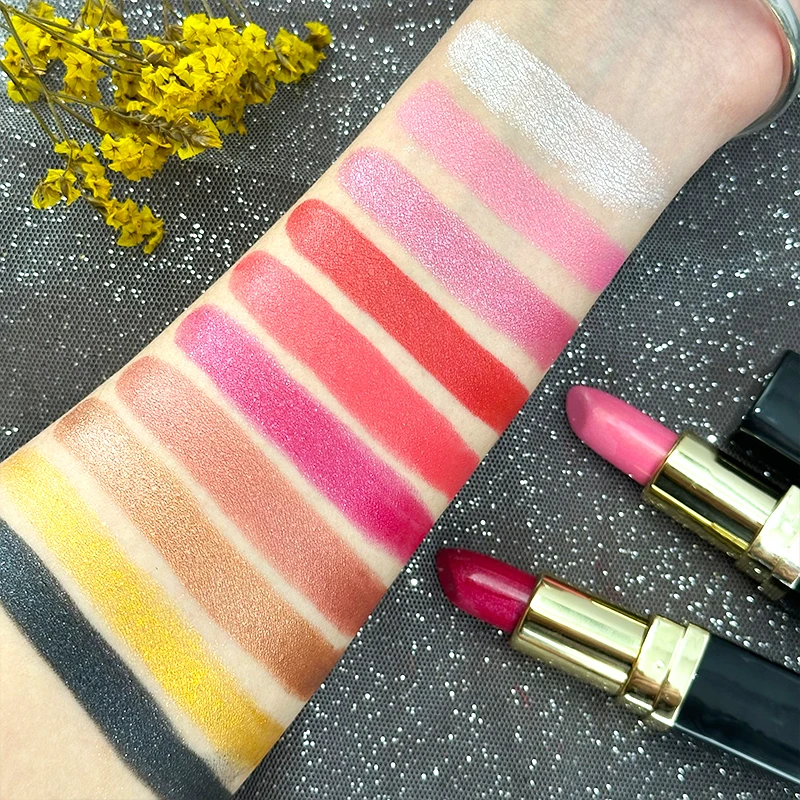 Diamond Shimmering Lipstick Set,High Pigmented Glitter Metallic Lipstick Glitter Lipgloss Lips Makeup Cosmetics Sexy Make Up - Image 6