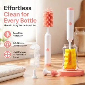 Dirt Fit Baby Bottles Pacifiers Drinking Mugs Lightweight Compact Home Kitchen Nursery Essential Supply Electric Spin Scrubber