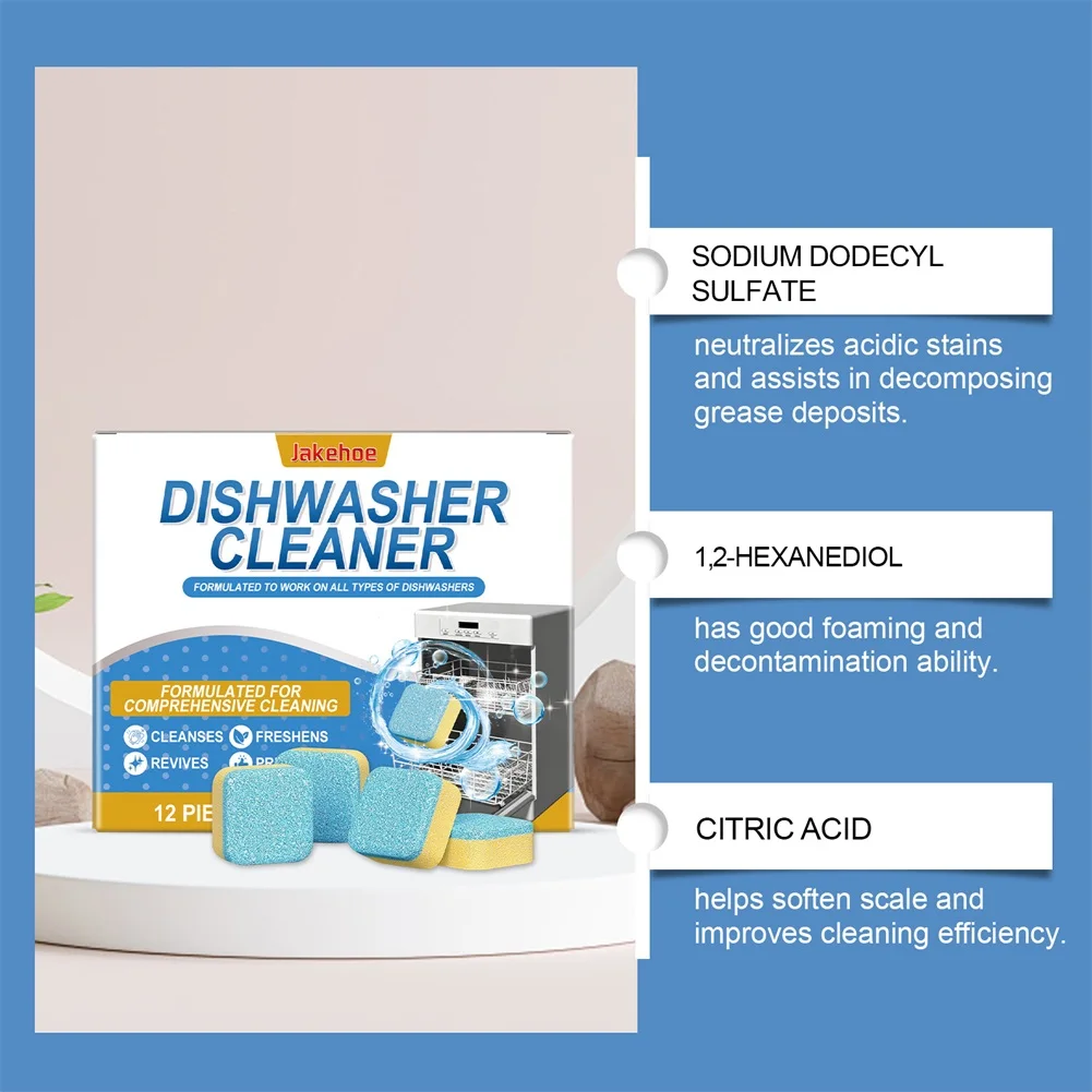 Dishwasher Descaler And Cleaner Deeply Removes Hiddens Limescale And Grease Eliminates Foul Odors Home Kitchen Appliance Care - Image 4