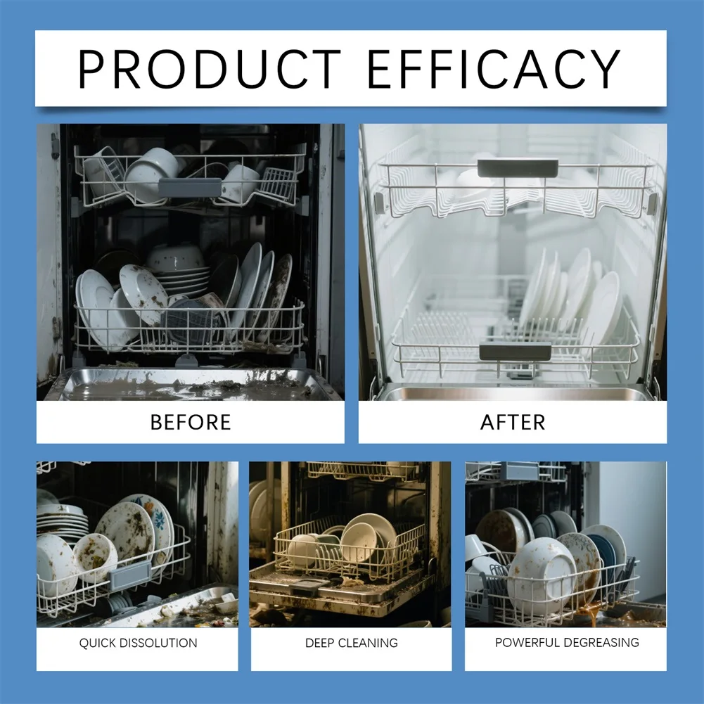 Dishwasher Descaler And Cleaner Deeply Removes Hiddens Limescale And Grease Eliminates Foul Odors Home Kitchen Appliance Care - Image 5