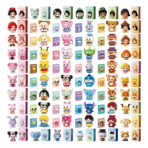 Disney 108 style LinaBell StellaLou Building Blocks Princess Cartoon Figrues Bricks Children's Assembly Toys Model Gift