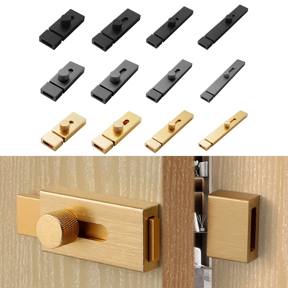 Door Bolt Punch-free Bolt Door Latch No Hole Punch Door Buckle Ecurity Lock Thickened Room Door Latch Anti-Barn Door - Image 6