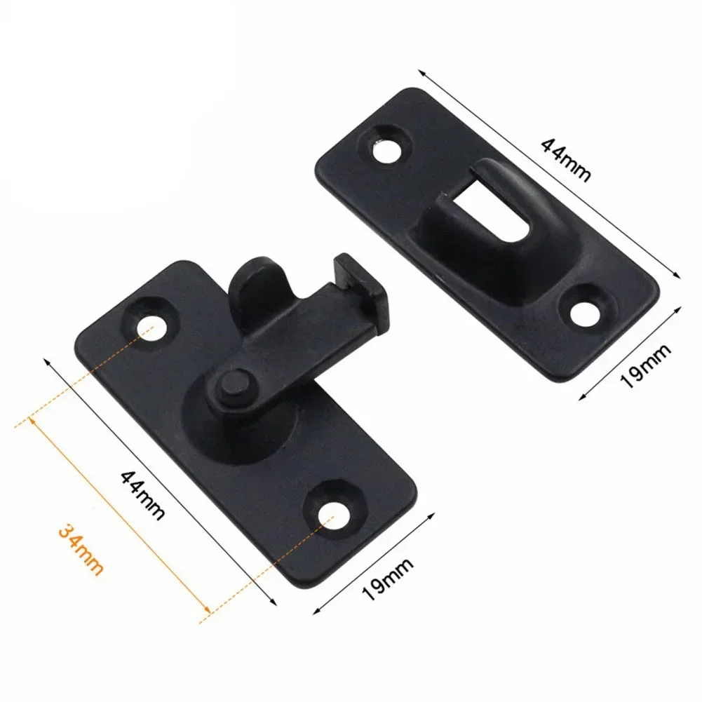 Door Lock 90 Degree Barn Door Latch Bolt Stainless Steel Hook Latch Window Cabinet Locks Right Angle Sliding Gate Lock Hardware - Image 6