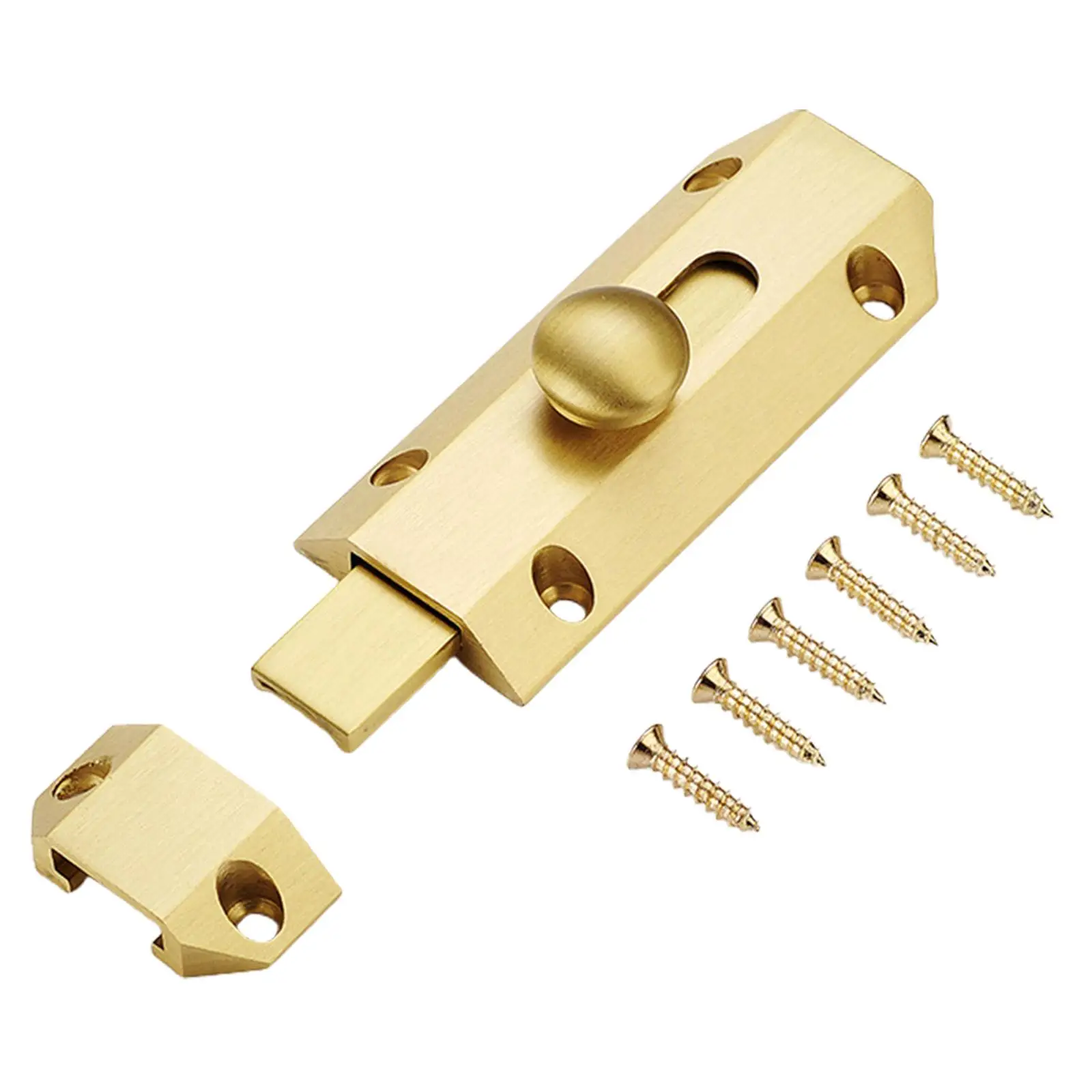 Door Security Bolt Latch Durable Multifunction Door Lock Hardware Thickened for Push Pull Door Home Wardrobe Dormitory Bathroom Door Security Bolt Latch Durable Multifunction Door Lock Hardware Thickened for Push Pull Door Home Wardrobe Dormitory Bathroom