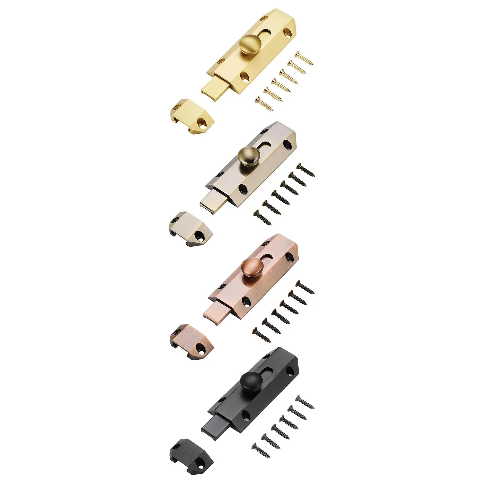 Door Security Bolt Latch Durable Multifunction Door Lock Hardware Thickened for Push Pull Door Home Wardrobe Dormitory Bathroom Door Security Bolt Latch Durable Multifunction Door Lock Hardware Thickened for Push Pull Door Home Wardrobe Dormitory Bathroom