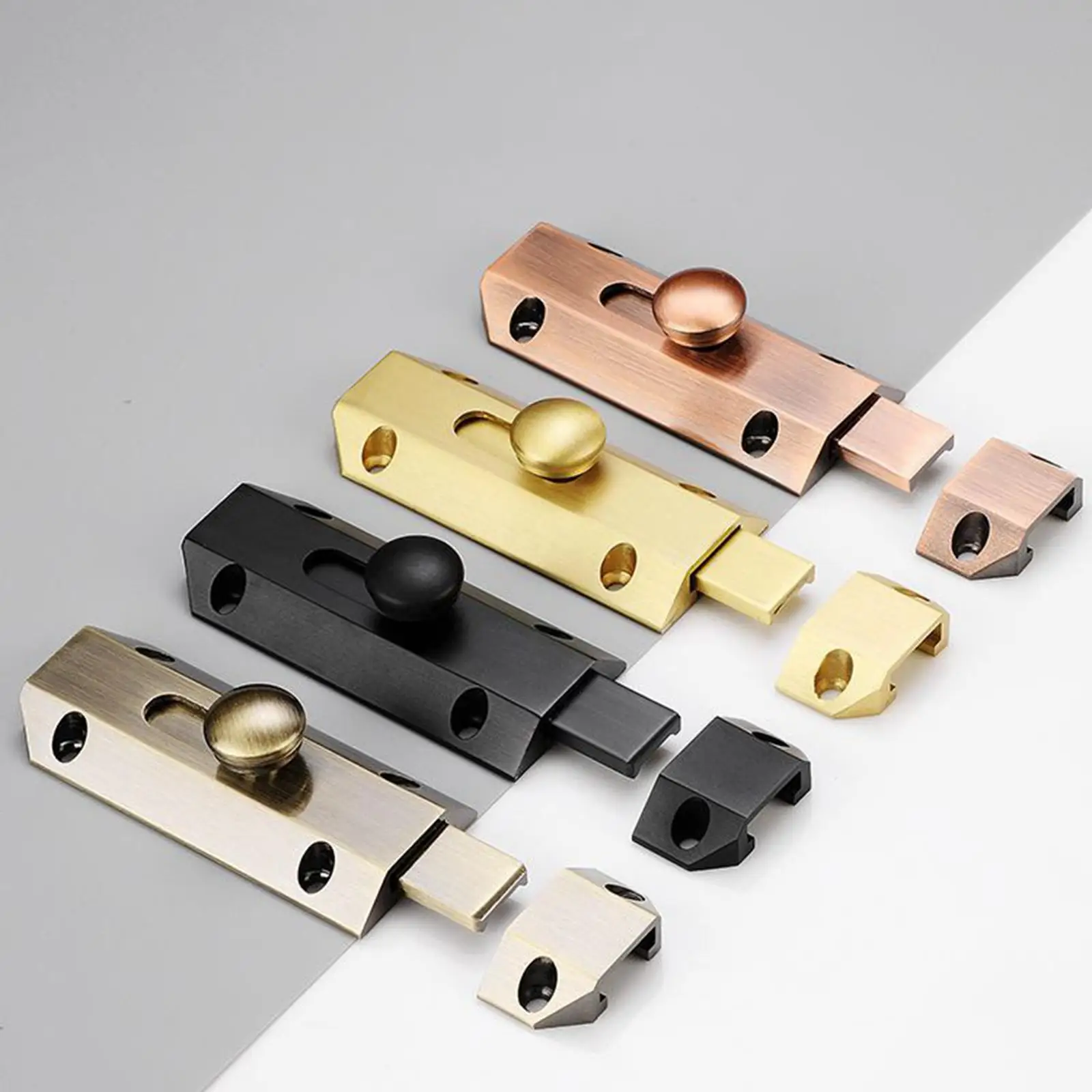 Door Security Bolt Latch Durable Multifunction Door Lock Hardware Thickened for Push Pull Door Home Wardrobe Dormitory Bathroom Door Security Bolt Latch Durable Multifunction Door Lock Hardware Thickened for Push Pull Door Home Wardrobe Dormitory Bathroom