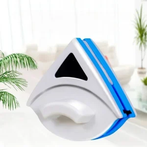 Double-sided magnetic window cleaner - Glass cleaning tool with a wiping cloth, suitable for single-pane windows 3-5mm thick.