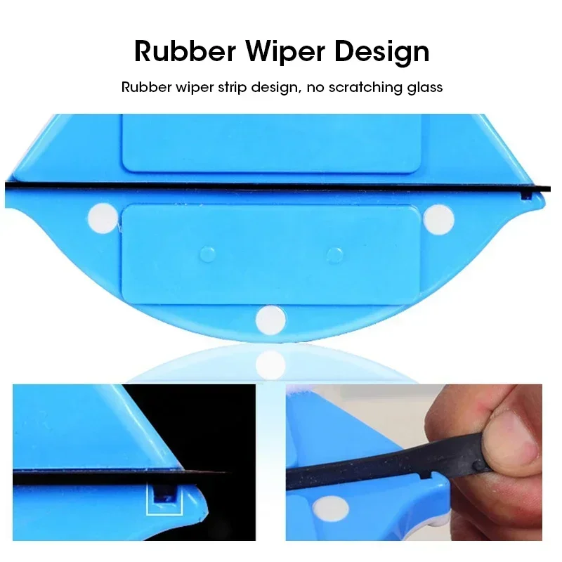 Double-sided magnetic window cleaner - Glass cleaning tool with a wiping cloth, suitable for single-pane windows 3-5mm thick. - Image 5
