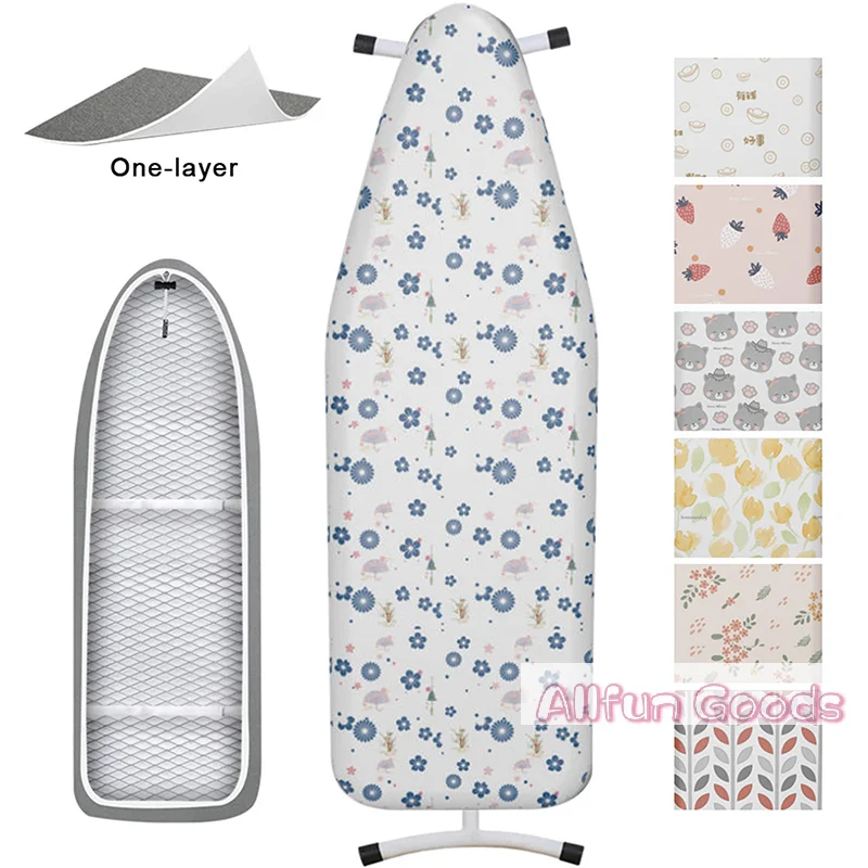 Durable Ironing Board Cloth Heat Resistant Decorative Ironing Board Cover With Floral Animals Design Universal Laundry Supplies - Image 2