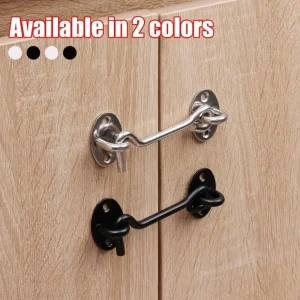 Durable Stainless Steel Safety Door Bolt Windproof Silent Sliding Door Latch with Screws Latch