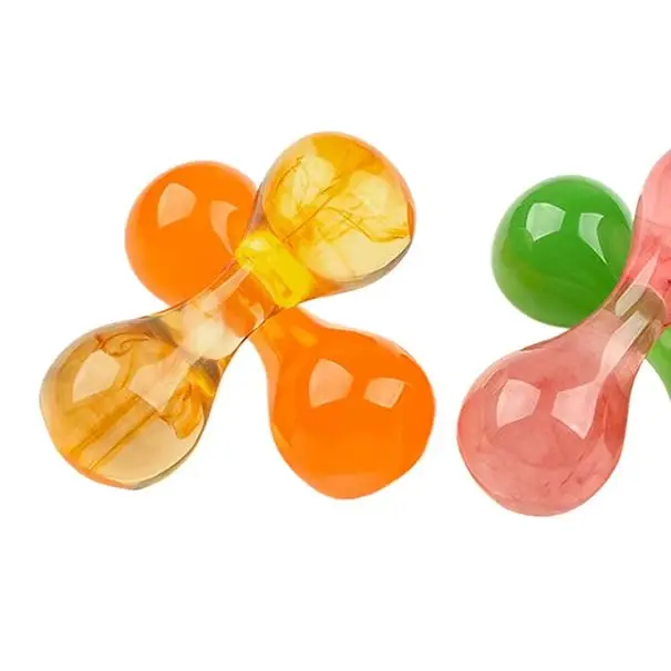 EDC Knucklebone Decompression Toys Polishing Resin Fidget Hand massage Anxiety Stress Relief Rotate Finger Gyro Gift