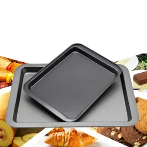 Easy Clean Rectangle Baking Pan High Temperature Resistance DIY Baking for Kitchen Baking Tray Non-Stick Carbon Steel Baking
