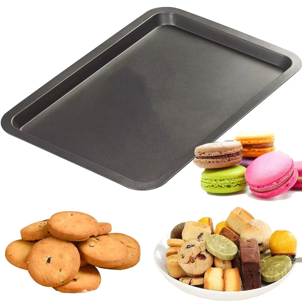Easy Clean Rectangle Baking Pan High Temperature Resistance DIY Baking for Kitchen Carbon Steel Baking Non-Stick Baking Tray