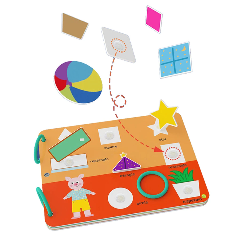 Educational Toy Brain Development Busy Kids Book Animal Number Matching Puzzle Game Montessori Paste Quiet Book Children Toy - Image 2