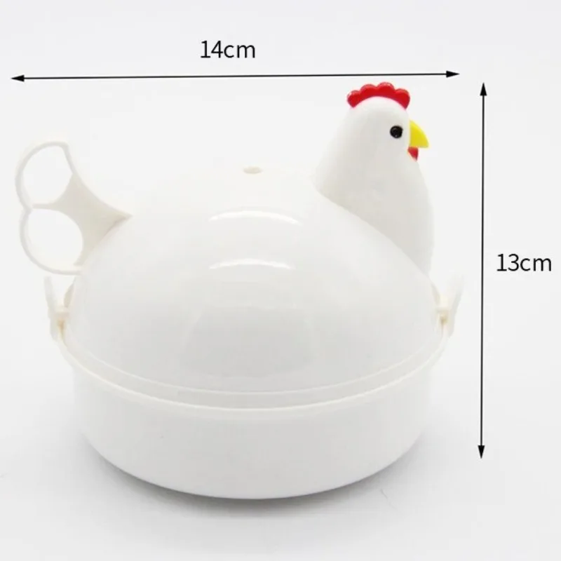 Egg Cooker Simple and Quick Love Breakfast Special Microwave Oven Steamed Egg Utensils Boiled Egg Mold 4 Eggs - Image 3