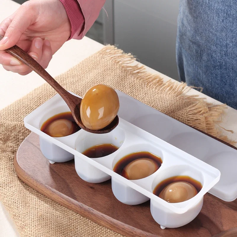Egg Tool Pickled Egg Box Pickle Tea Egg Crisper Soft Boiled Egg Fresh Box Halogen Egg Dipping Box Egg Macerator - Image 6