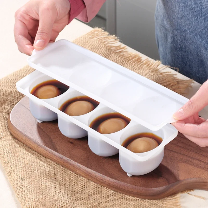 Egg Tool Pickled Egg Box Pickle Tea Egg Crisper Soft Boiled Egg Fresh Box Halogen Egg Dipping Box Egg Macerator - Image 5