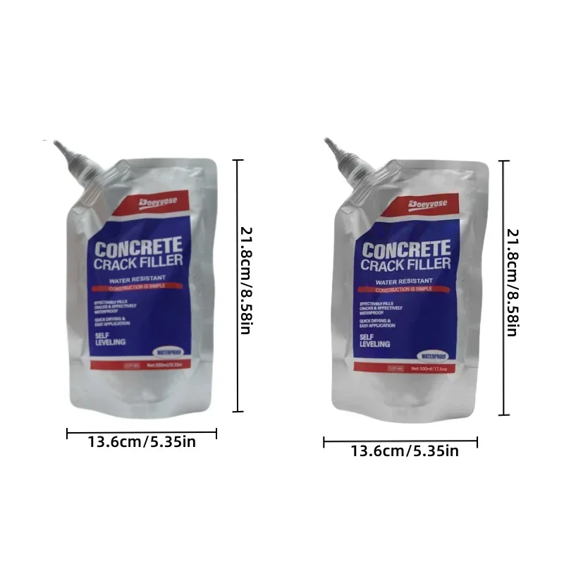 Elastic Gray Concrete Gap Sealant 350/500ML Anti-Aging Weatherproof Cement Floor Joint Repair Glue - Image 2